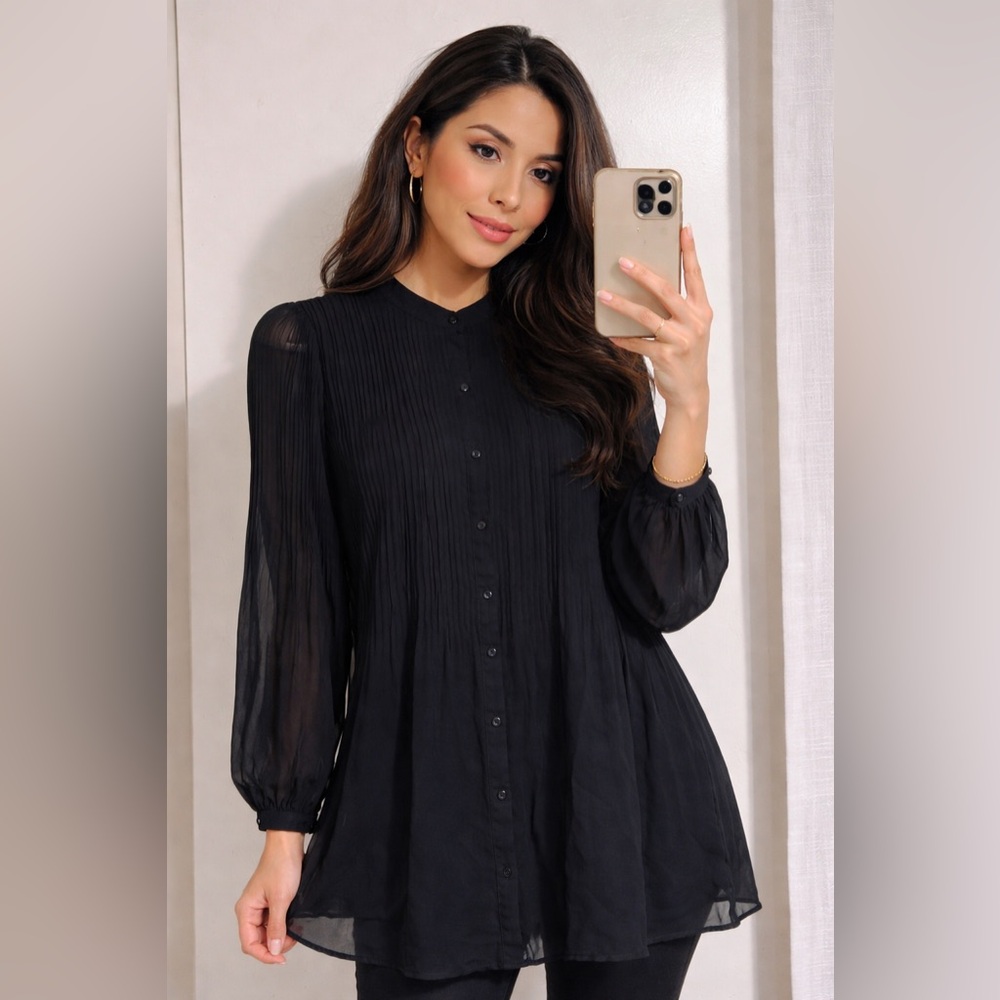 Zara Classic Black Blouse